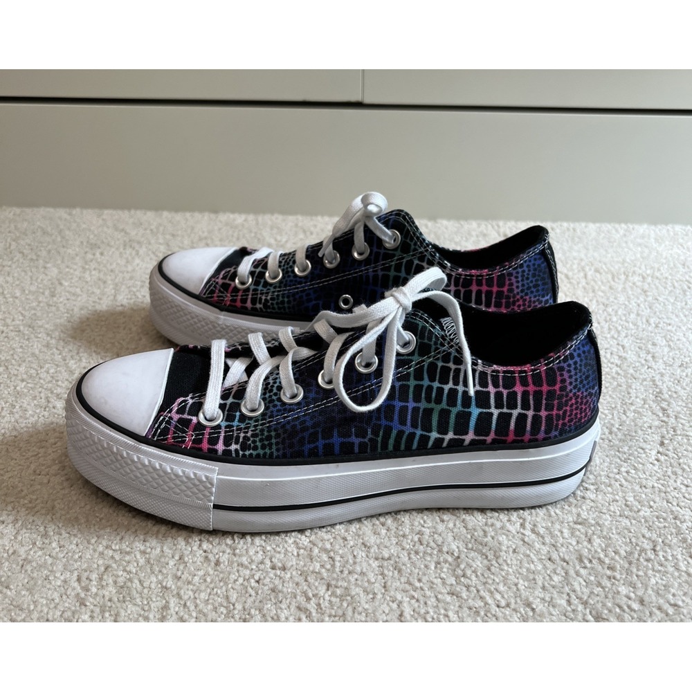 Converse Digital Daze Platform‎ Chuck Taylor All Star Low Top Sneakers Size 7 - Picture 3 of 8